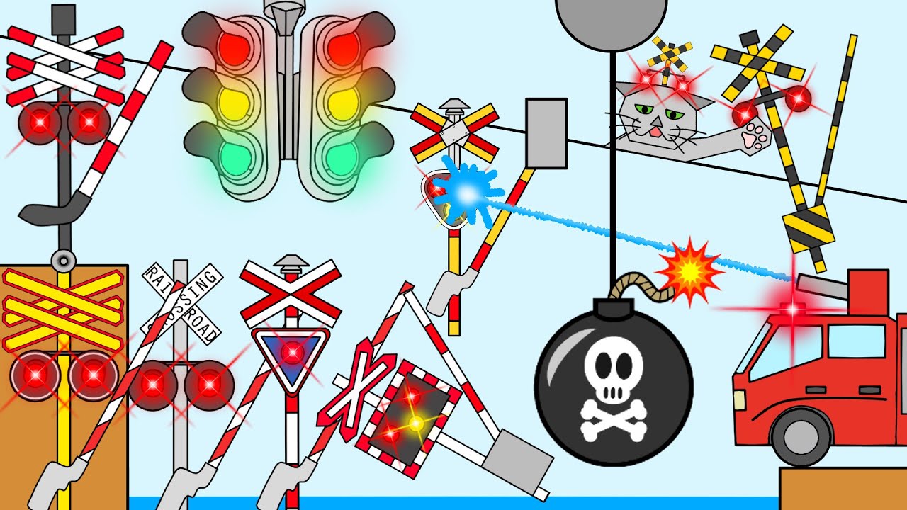 踏切 アスレチック イヤだ版 What a funny obstacle course!
