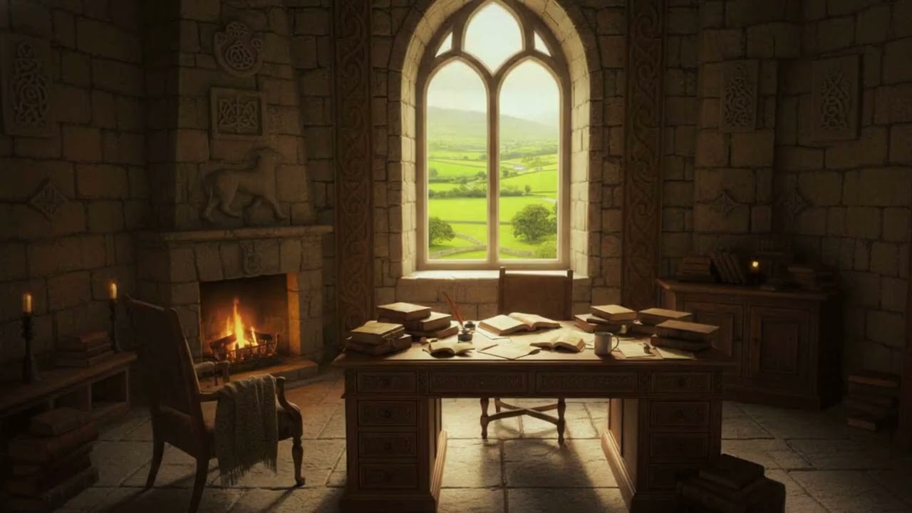 Celtic Castle Study Ambience — Calm Instrumental Music for Deep Focus
