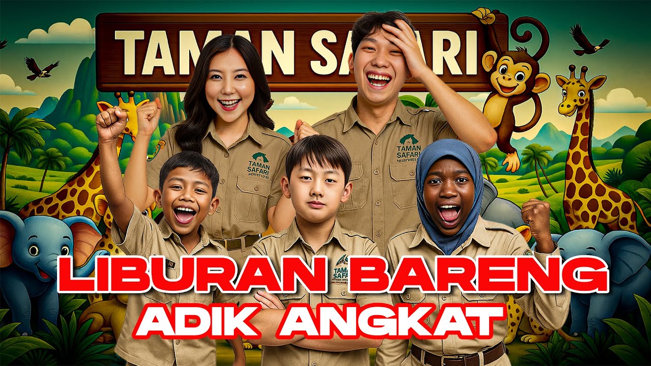 AJAK ADIK ANGKAT LIBURAN ! PUSING BANGET 😱
