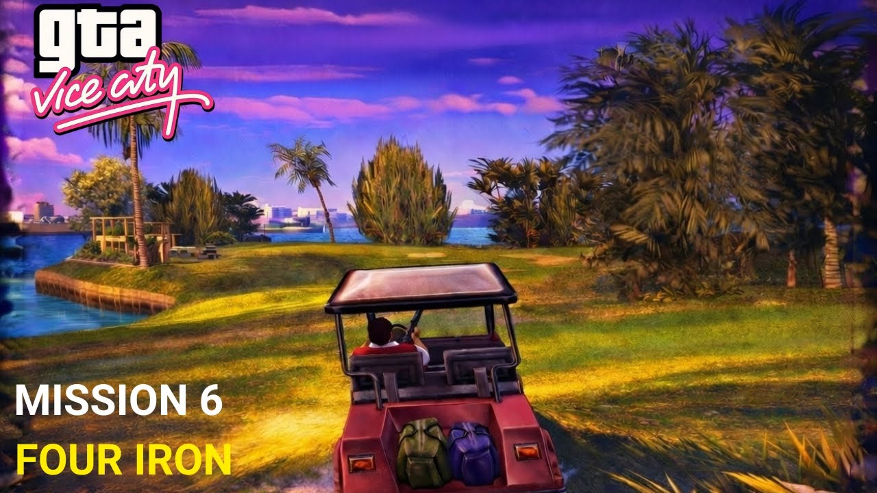 БЕЗ ОРУЖИЯ? 🏌️‍♂️ GTA Vice City — Миссия #6 | Four Iron | 4K 60FPS Walkthrough