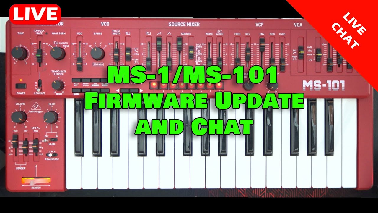 Behringer MS-1 Firmware Update and Chat