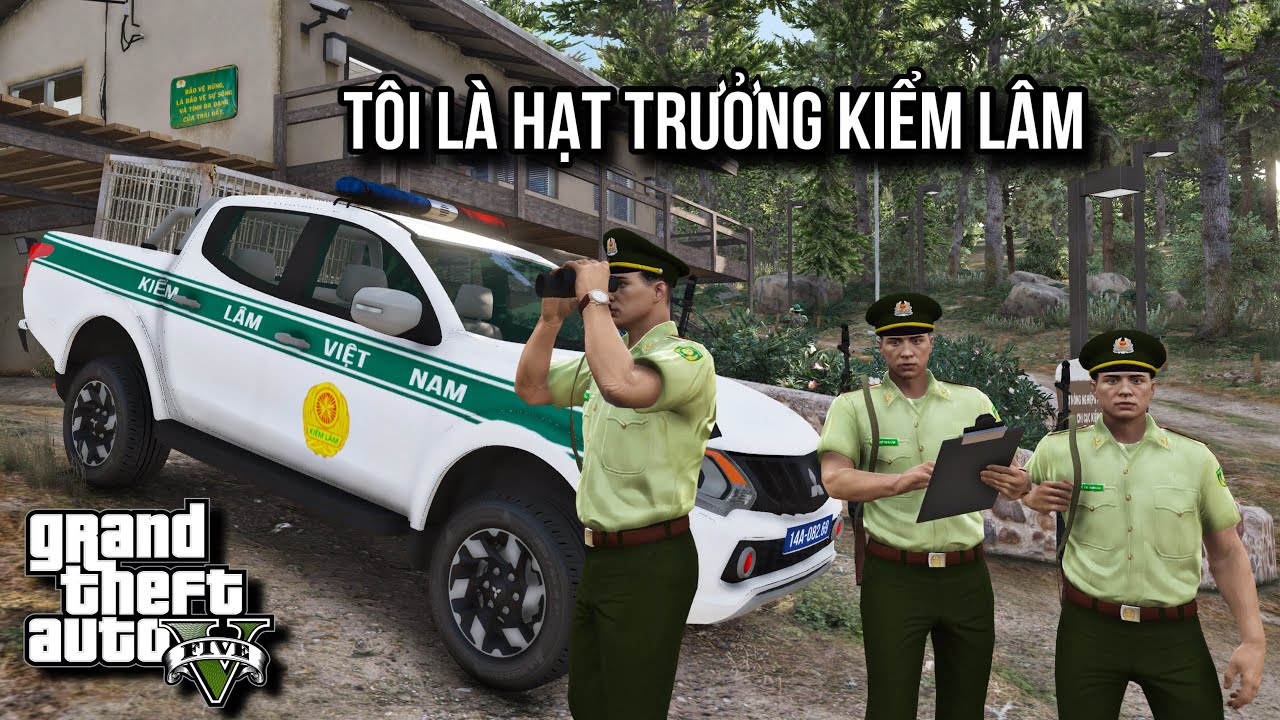 GTA V # Kiểm Lâm Truy Bắt Nhóm Lâm Tặc Khai Thác Gỗ Trái Phép Trong Rừng | Ngọc Lâm Gaming