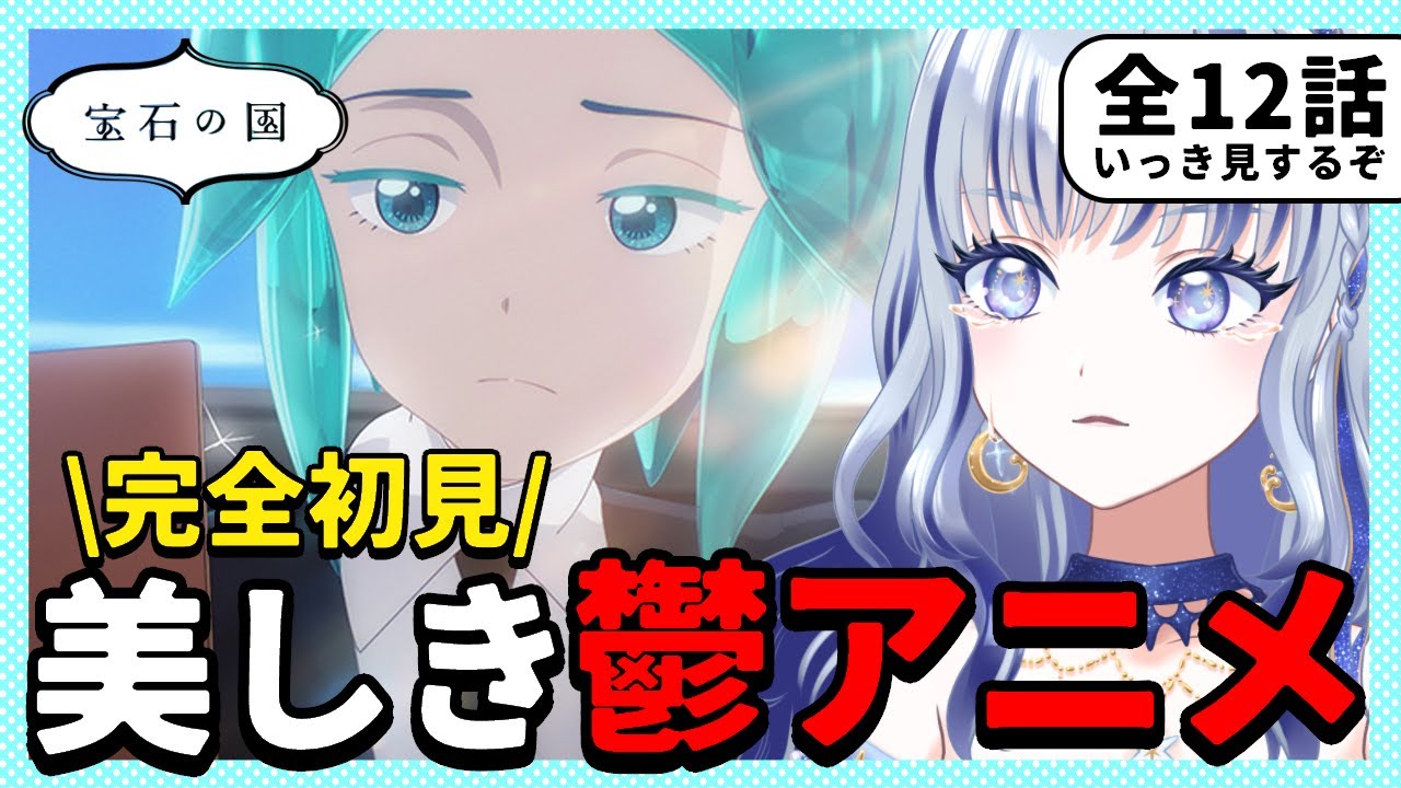 【 #同時視聴  】完全初見 「宝石の国」💎全12話一気見💎【#新人vtuber 飛影海夜 】