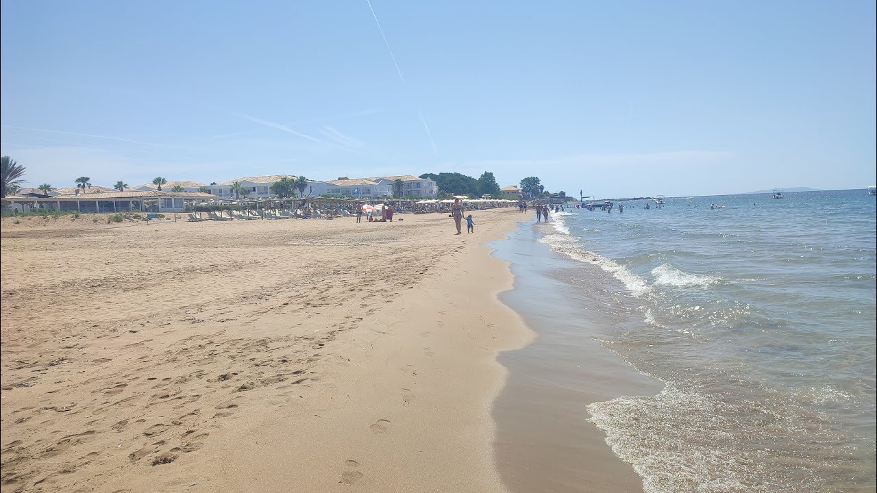 Issos Beach, Corfu, Greece #corfu #vacation #walking #holiday #greekislands #travel #viral #shorts