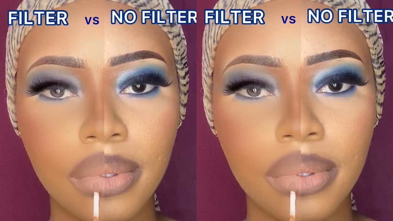 WHAT MAKEUP LOOKS LIKE WITHOUT FILTER | FILTER VS REALITY