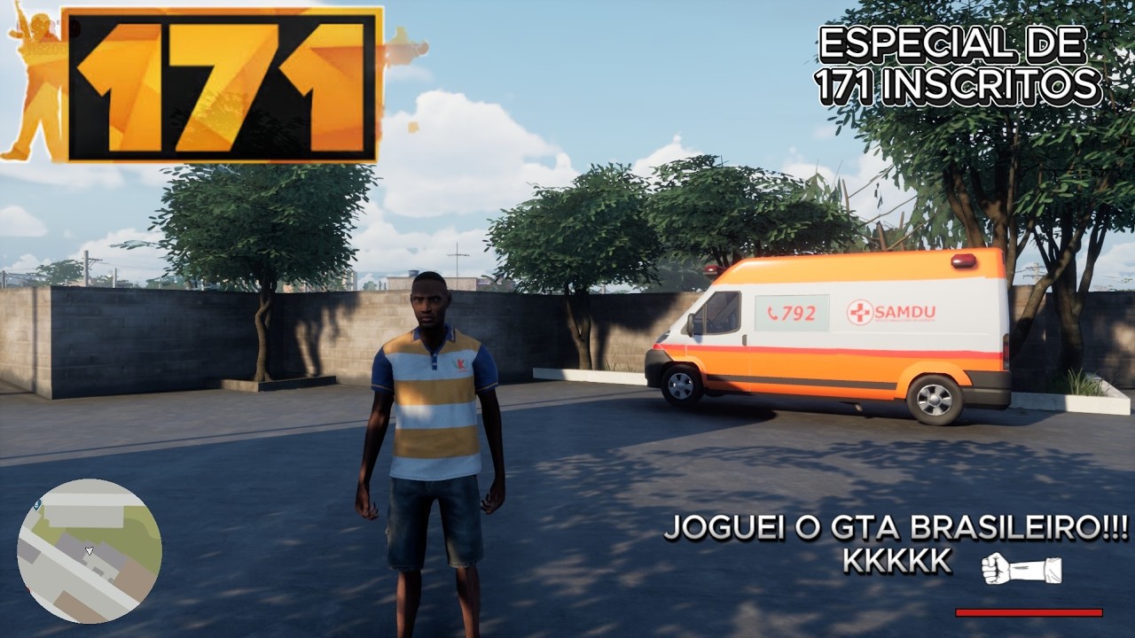 ESPECIAL DE 171 INSCRITOS JOGUEI O GTA BRASILEIRO!!!