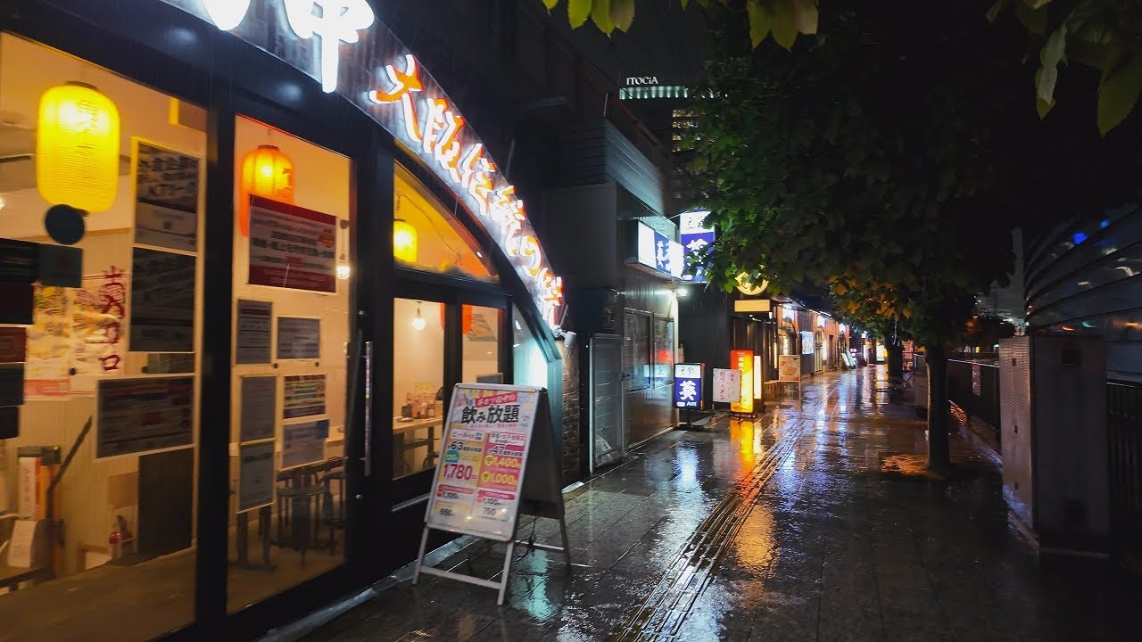 雨の東京~有楽町～新橋までのガード下を散歩【4K東京街歩き】Japan Tokyo rainy night walkingtour/Tokyo-Yurakucho-Shinbashi