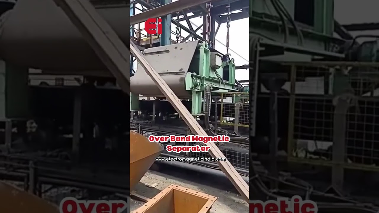Over band Magnetic Separator  #materialhandling #materialhandlingequipment #industrialsolutions