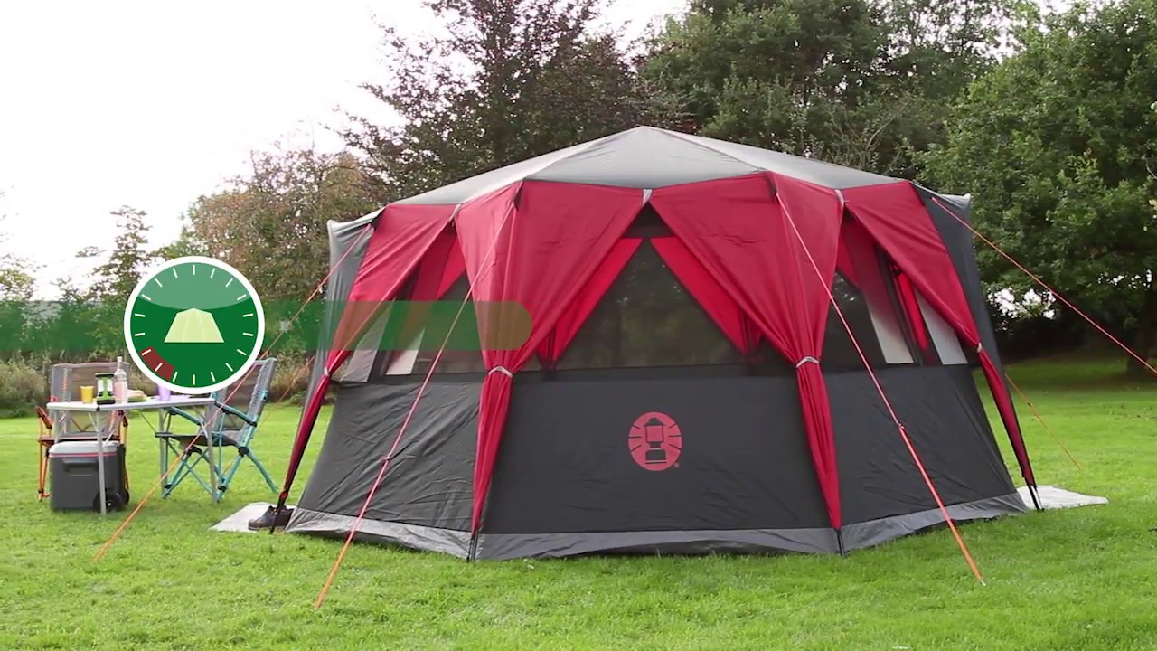 Coleman® Festival Zelt Octagon - großes Zelt für 8 Personen mit 360° Rundumblick