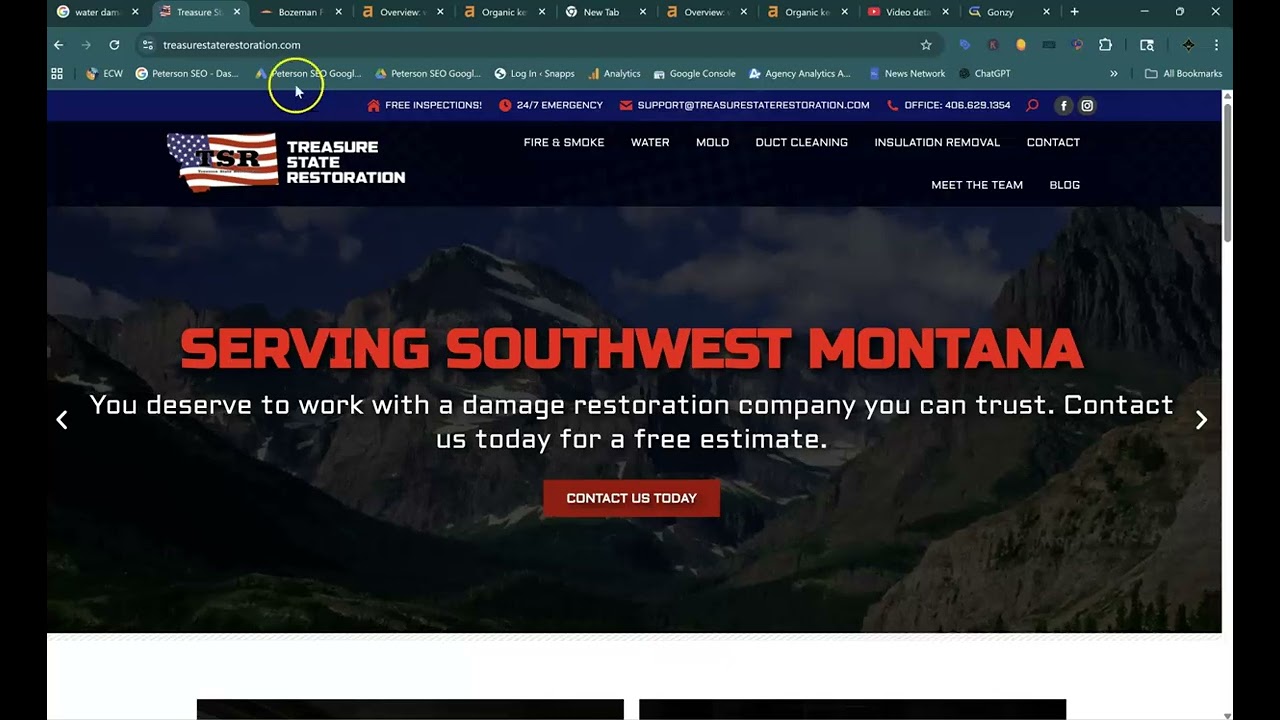 Treasure State Restoration Online Audit | Peterson SEO