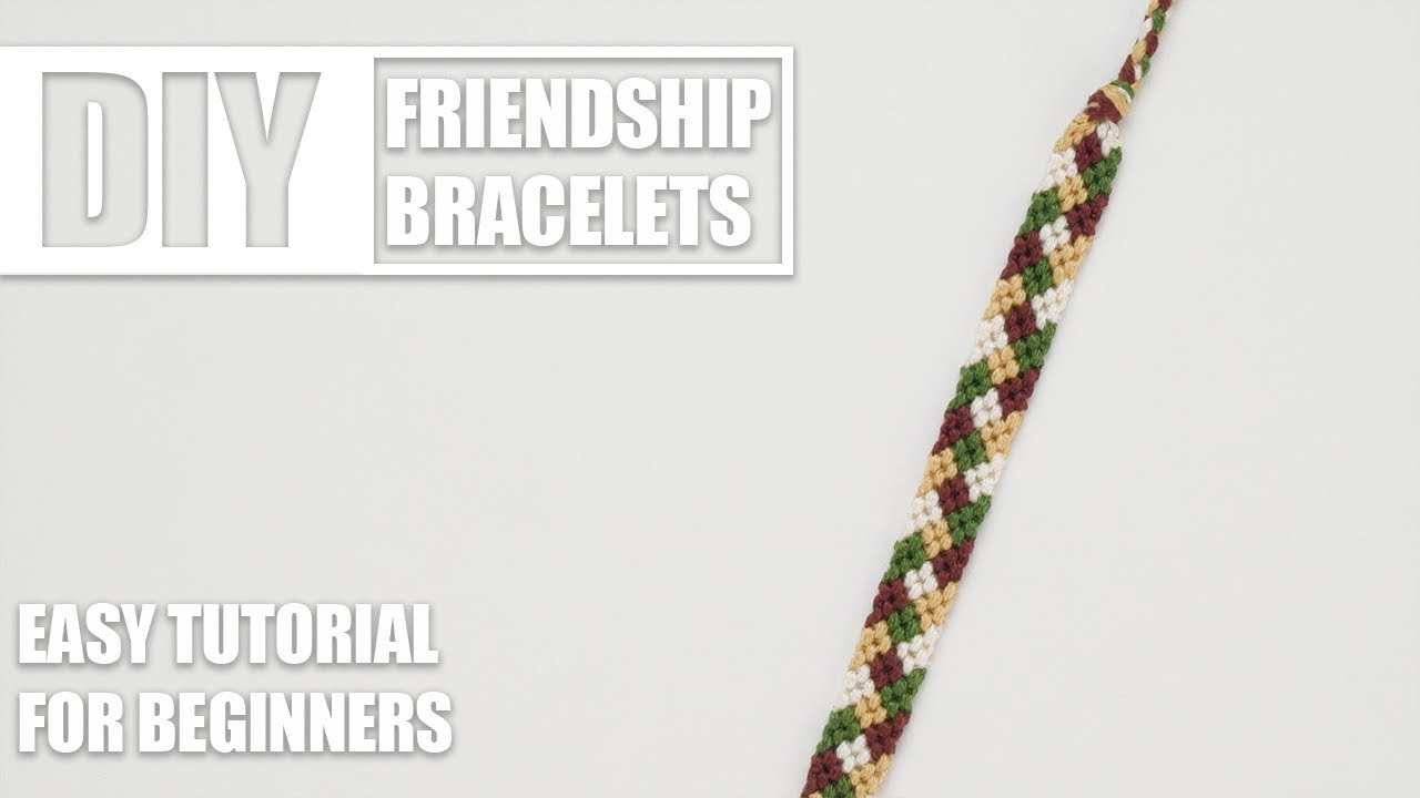 Squares Woven Diamonds Stripes Plaid Braid Macrame Friendship Bracelets | Easy Tutorial for Beginner
