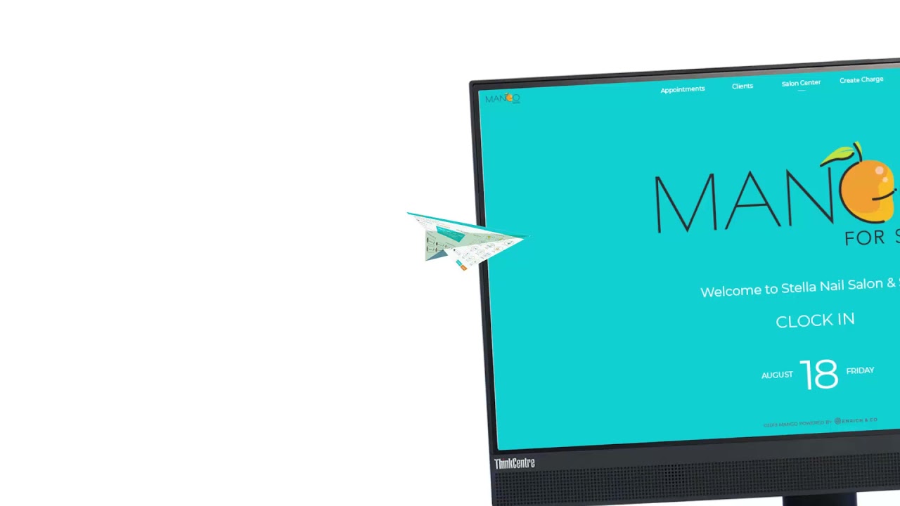 Check-in on tablet | Mango For Salon