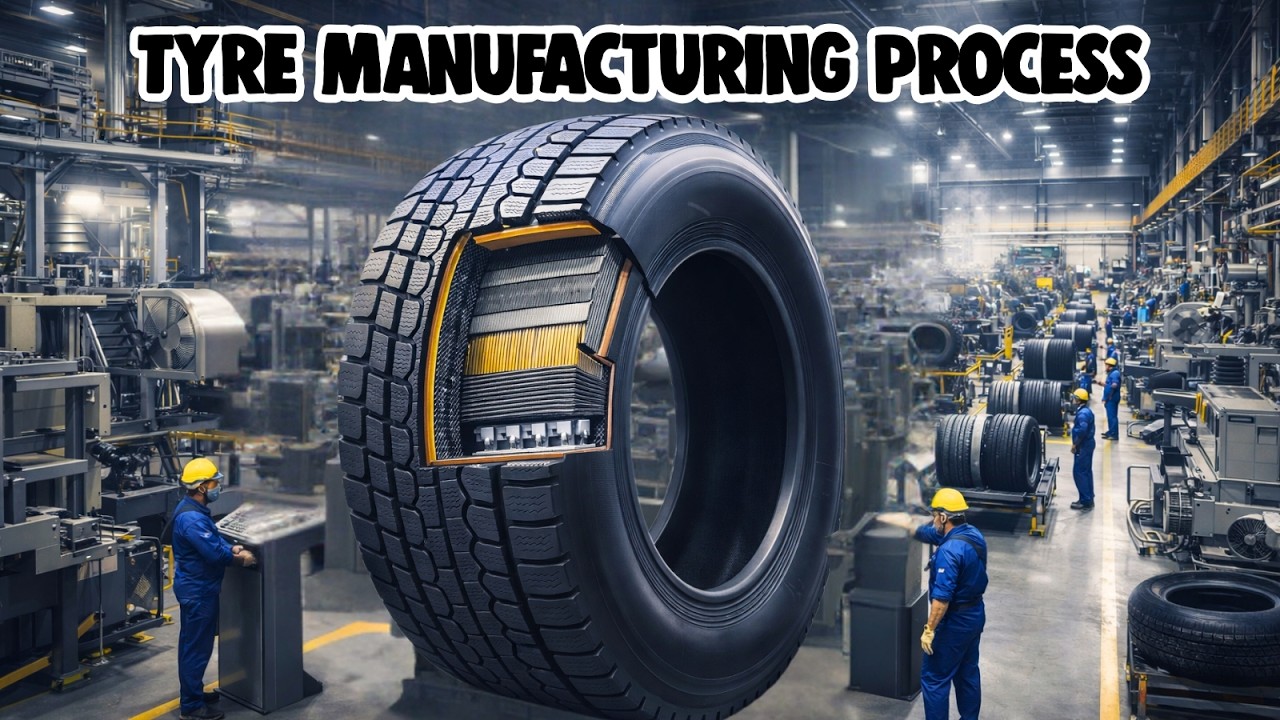 Tyre Manufacturing Process | How Tyres Are Made in Factory Step by Step