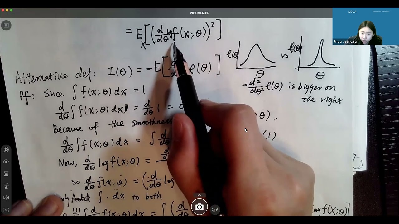 STATS 100B - Intro to Math Stat - Lecture 13 (Fisher information; Cramer-Rao inequality; Efficiency)