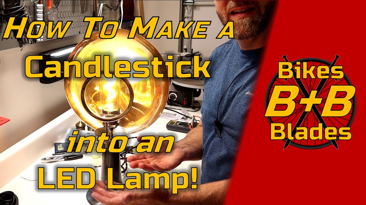 How to Turn a Candlestick into a Lamp