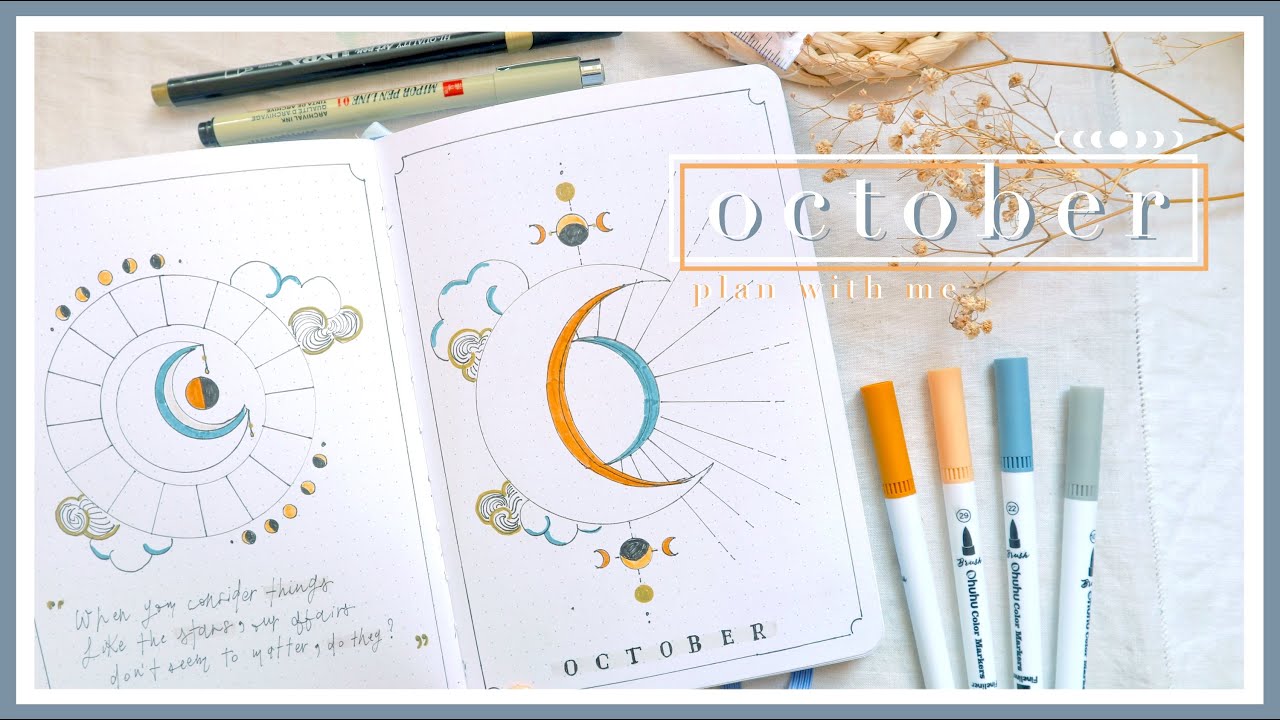 PLAN WITH ME October 2021 🌙 ||&nbsp;Constellation Bullet Journal SetUp