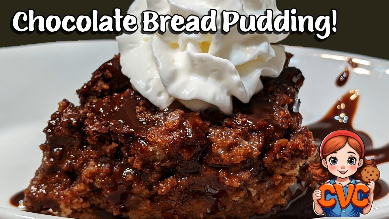 Chocolate Bread Pudding, Best Old Fashioned Southern Cooks 😋
