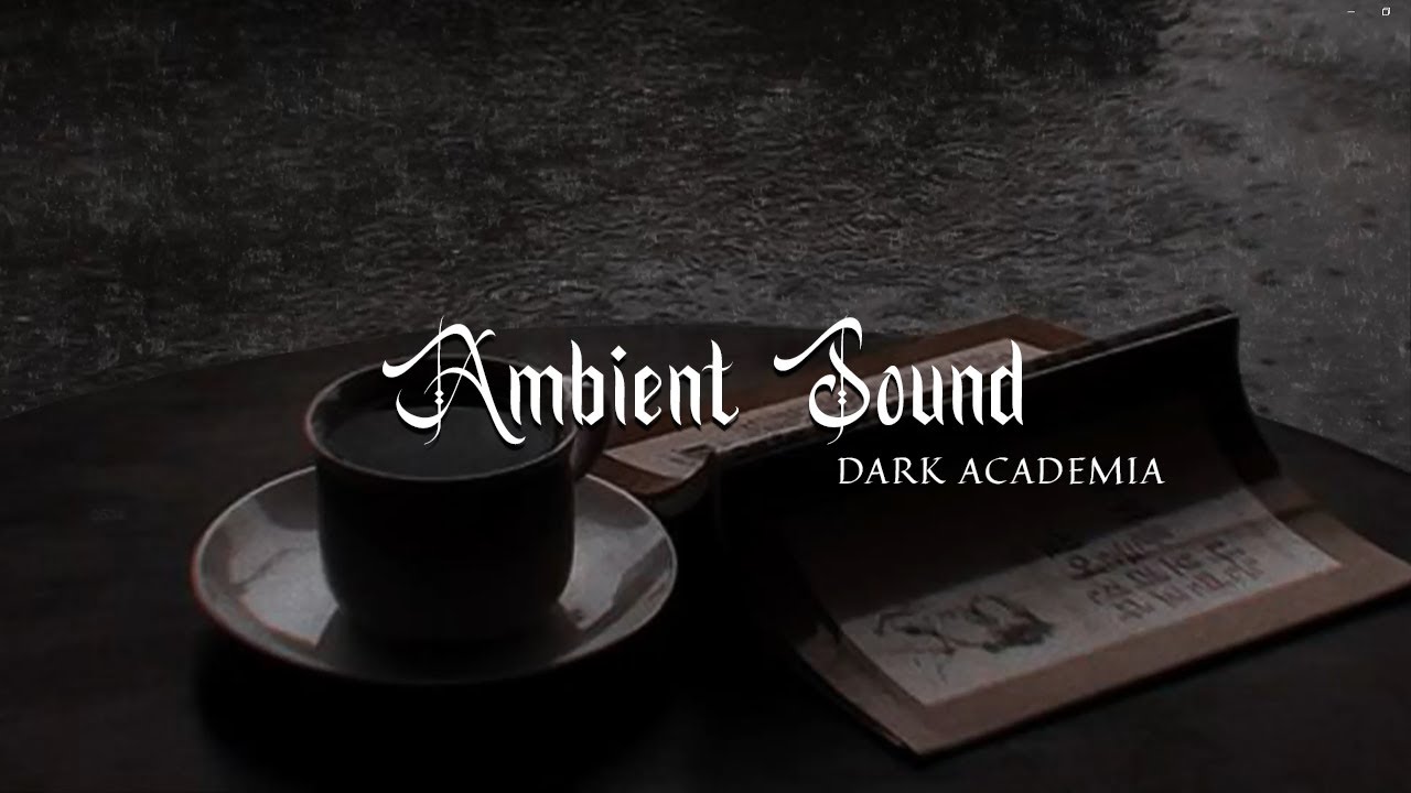 Studying in an ancient library as rain's falling outside | Dark Academia ASMR