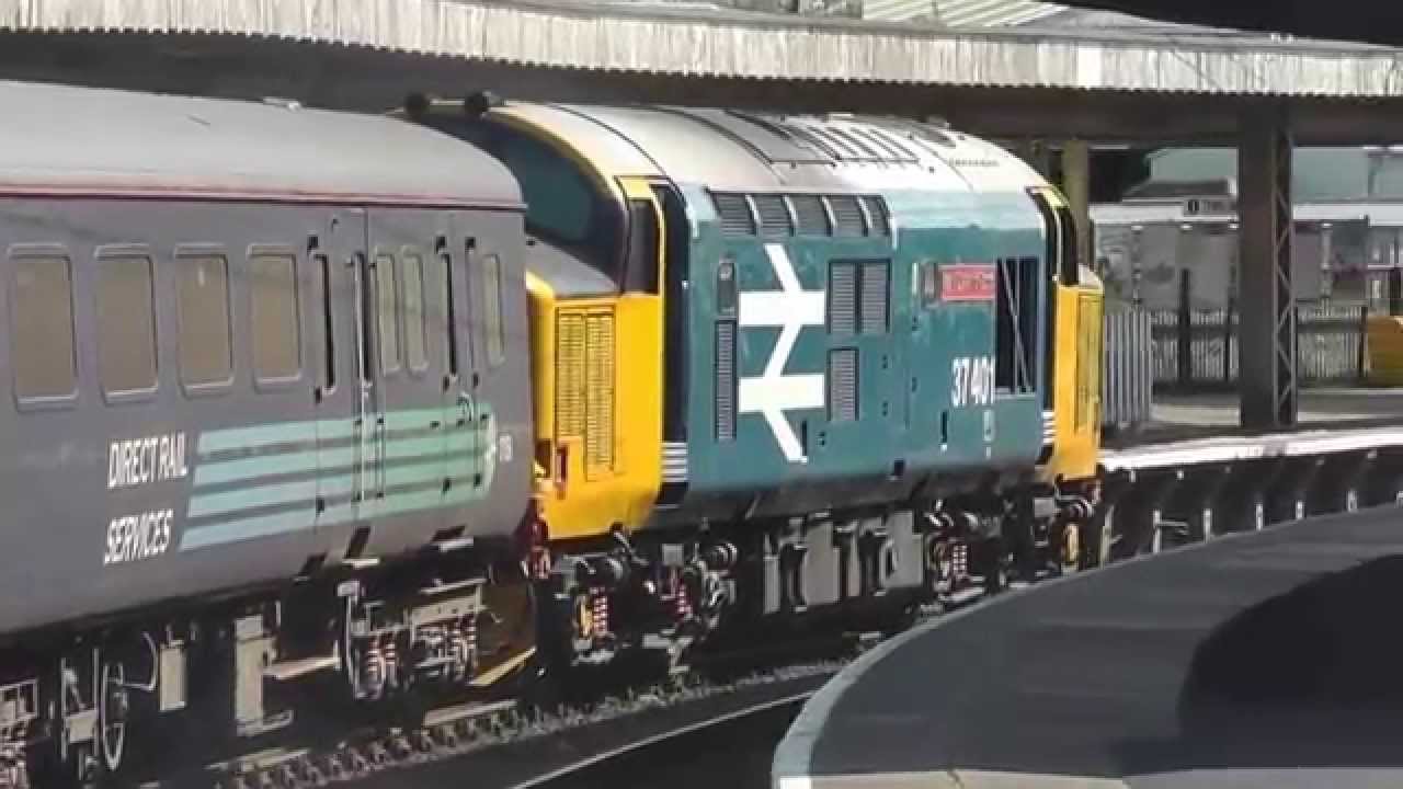 37401 with 37603 on The Cumbrian Coast, Sat. 1st August 2015