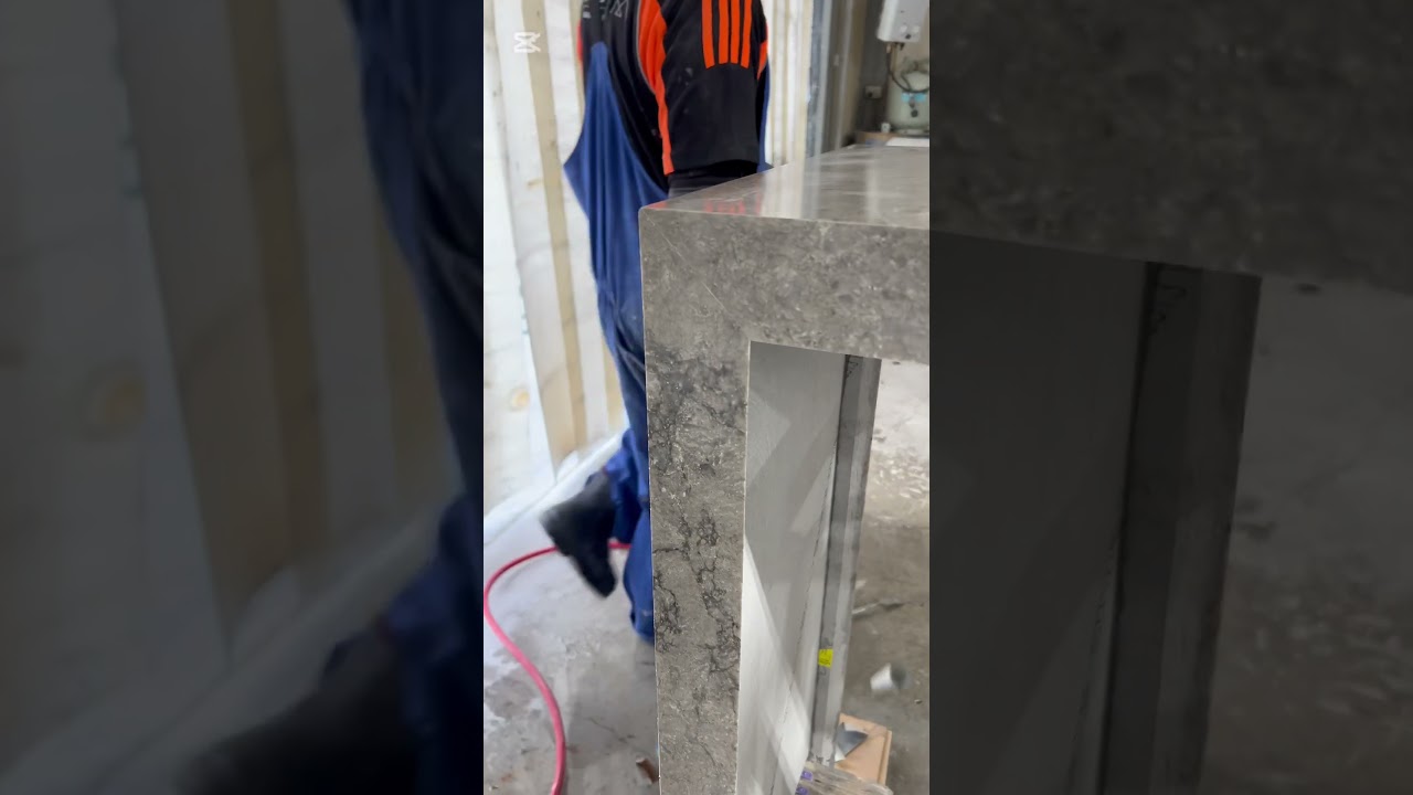 How to Miter Waterfall in Bar Top.
