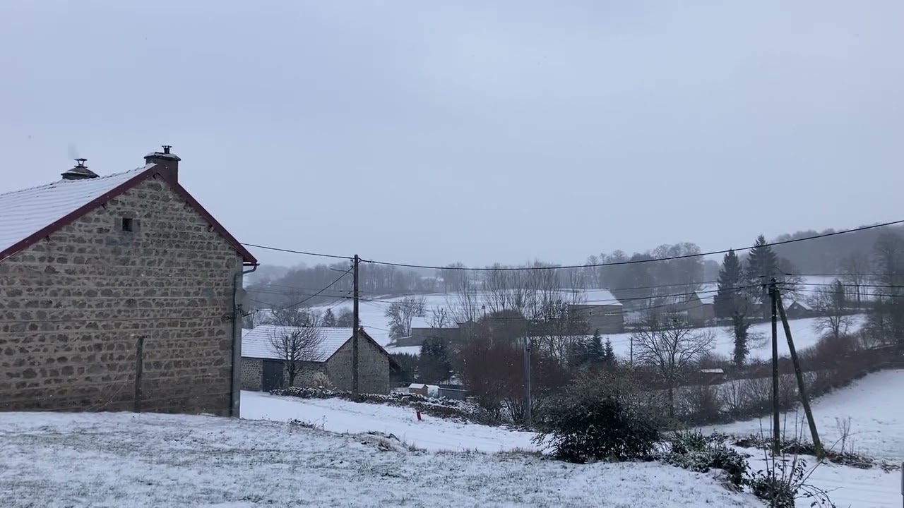 Épisode neigeux en Creuse : la poudreuse avant le redoux