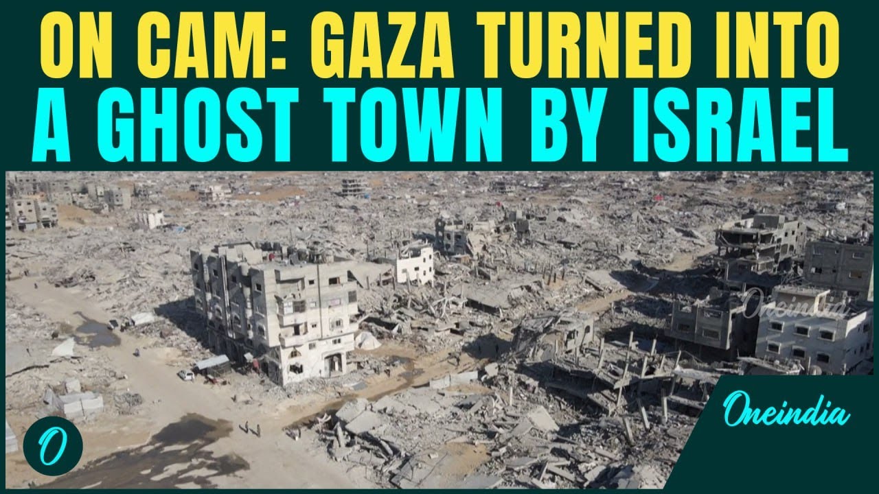 Gaza Destruction MOST SHOCKING VIDEO: Aerial View Shows Buildings in RUINS After IDF BOMBINGS