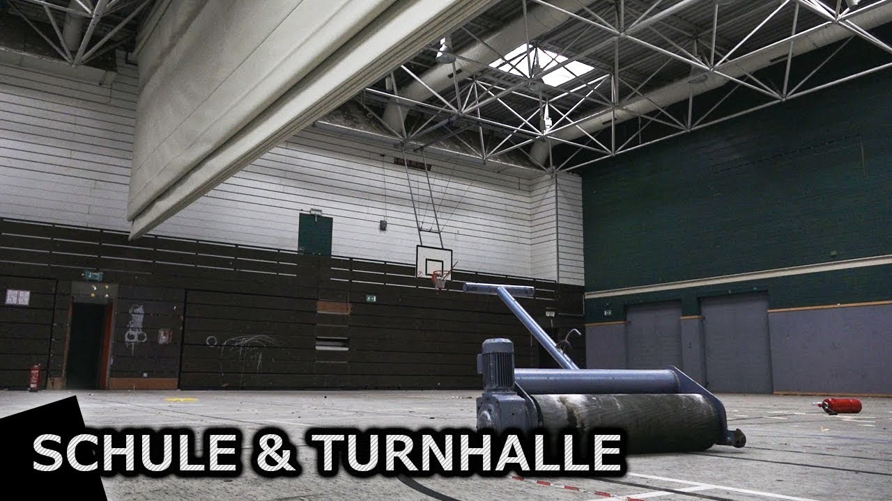 VERLASSENE SCHULE MIT TURNHALLE UND LICHT? | FLÜCHTLINGE? | Lost Place #024