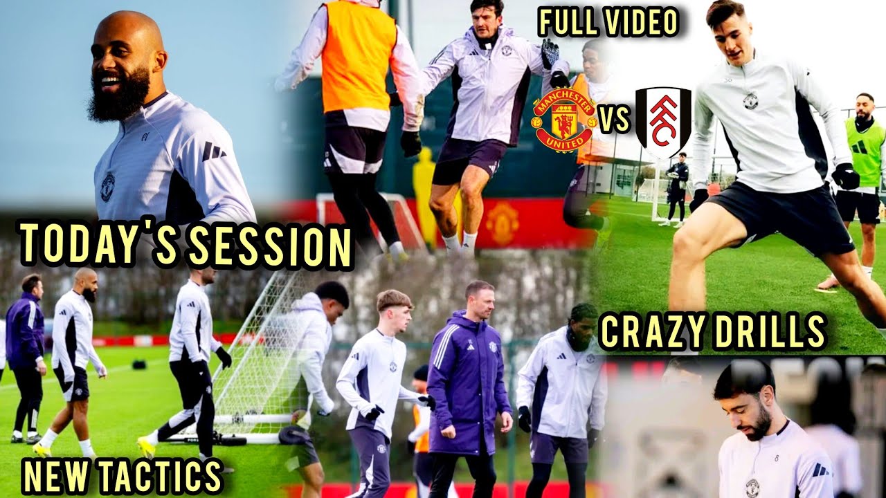 BREAKING🔴AMA, MBEUMO, ŠEŠKO &MORE IN TRAINING AHEAD OF FULHAM ON SUNDAY AT OLD TRAFFORD#UNITED
