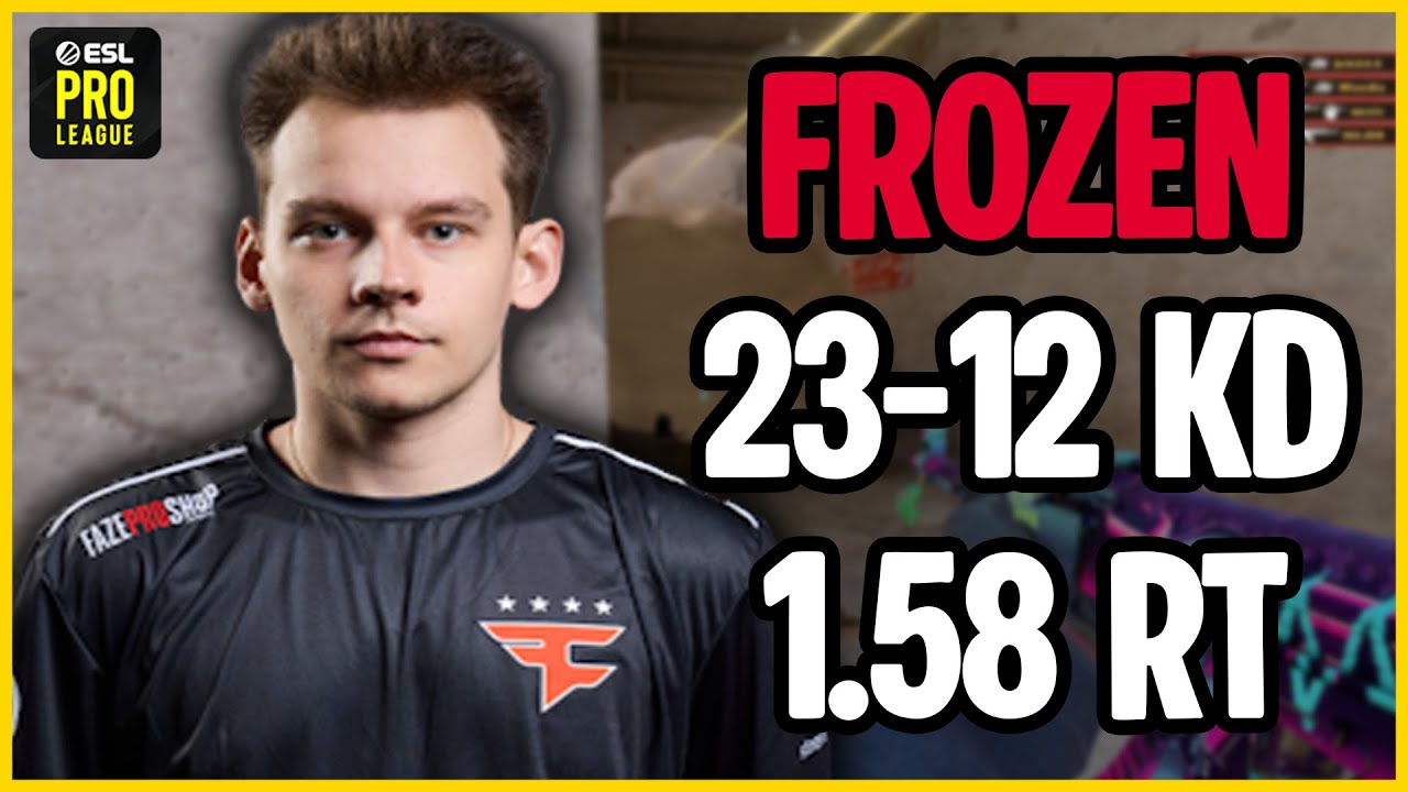 FROZEN 23-12 Dust 2 POV | FaZe vs Aurora | ESL Pro League S22