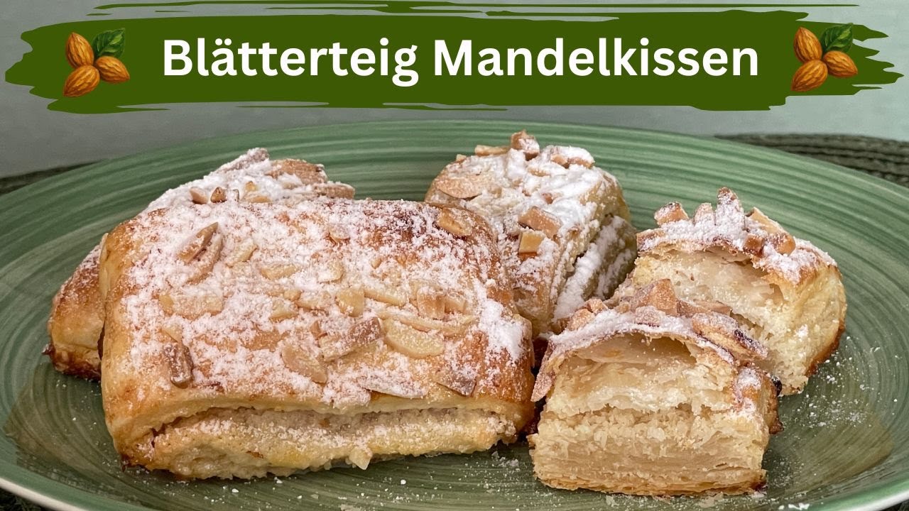 Blätterteig Mandelkissen