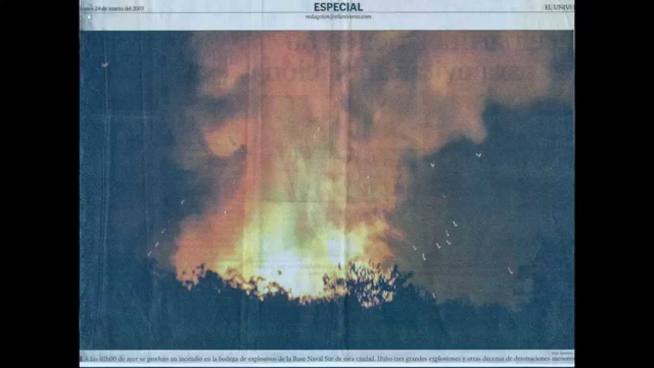Incendio en la Base Naval sur (El Polvorin)