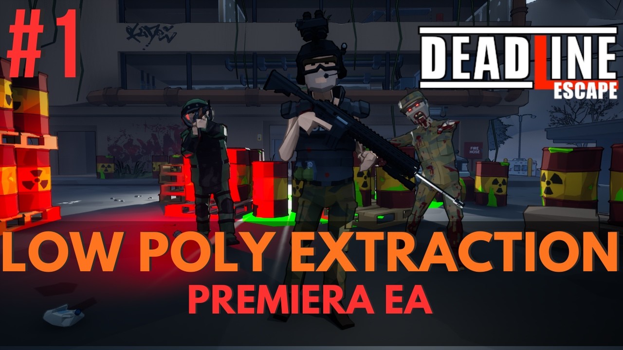 Nowy LOW POLY Extraction shooter  | Deadline Escape #1 Gameplay PL