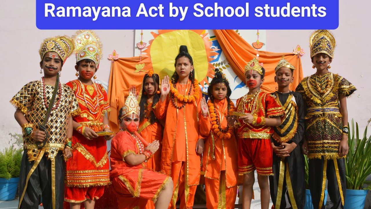 Ramayana Act by School students on Diwali 🪔🎇