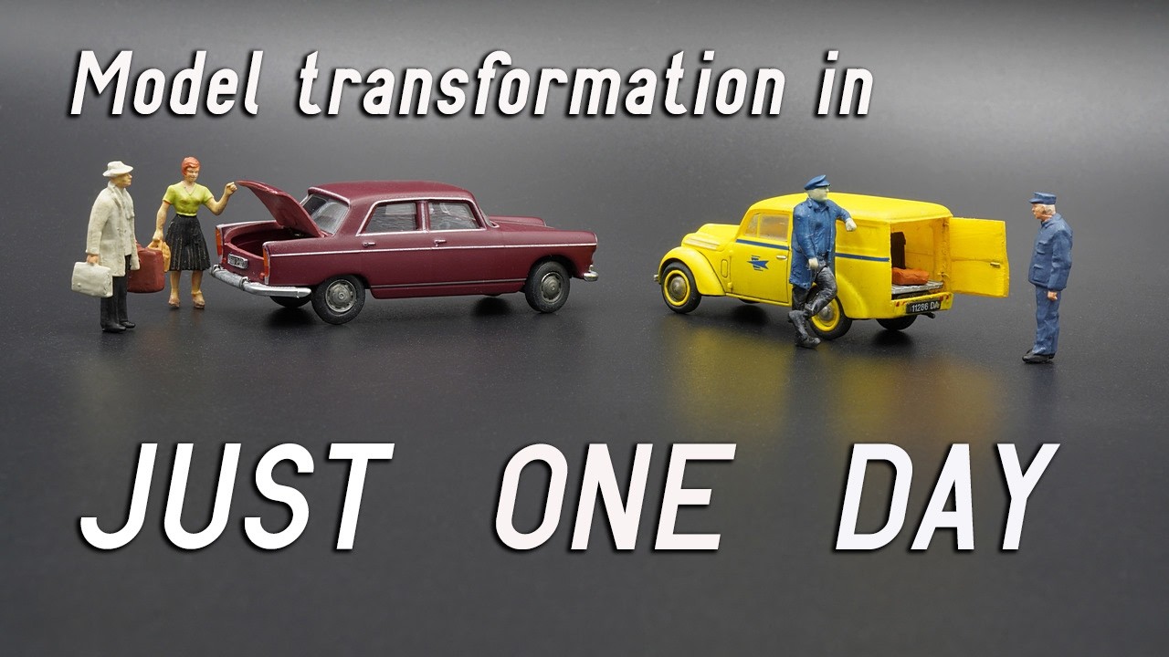 Преобразование моделей автомобилей 1:87 за один день &mdash; Renault (REE) и Peugeot 404 (BREKINA)