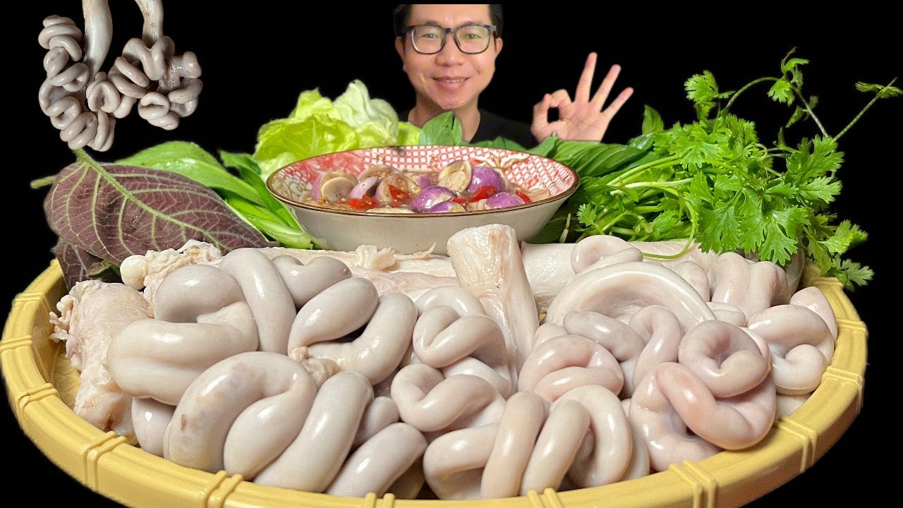 ASMR MUKBANG/eat pork sausage and shrimp paste
