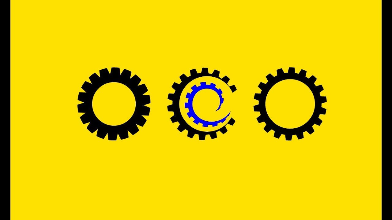How to make gear logo in Illustrator