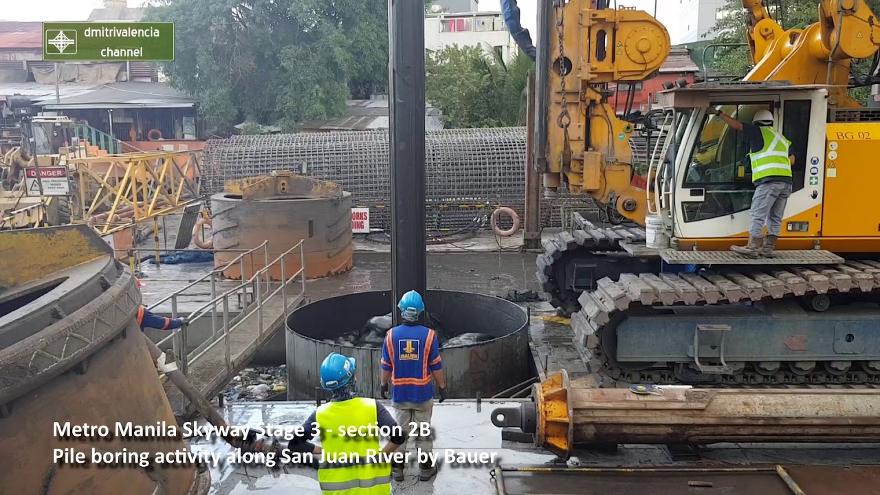 Metro Manila Skyway Stage 3 - Section 2B offshore pile boring