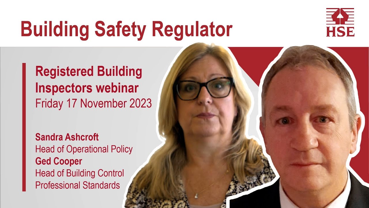 Registered Building Inspectors webinar (November 2023)