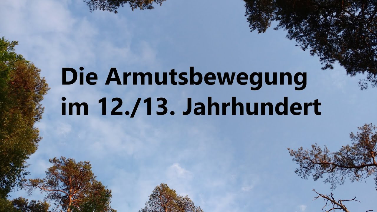 KG 042 Die Armutsbewegung im 12./13. Jh.