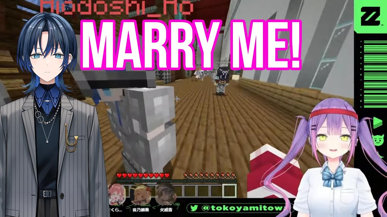 Princess Towa Turn Down Hiodoshi Ao Marriage Proposal Without Hesitation | Minecraft [Hololive/Sub]