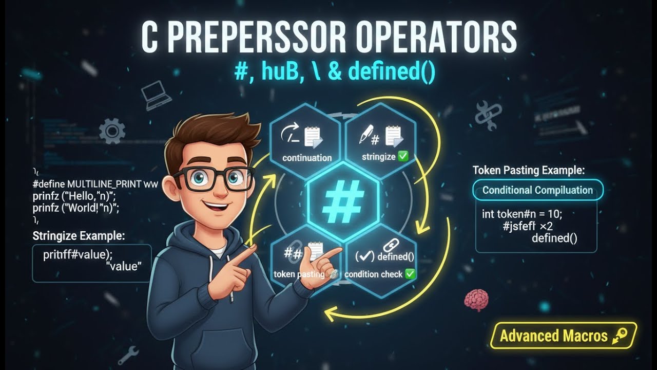 C Programming Preprocessor Operators Tutorial — Step-by-Step