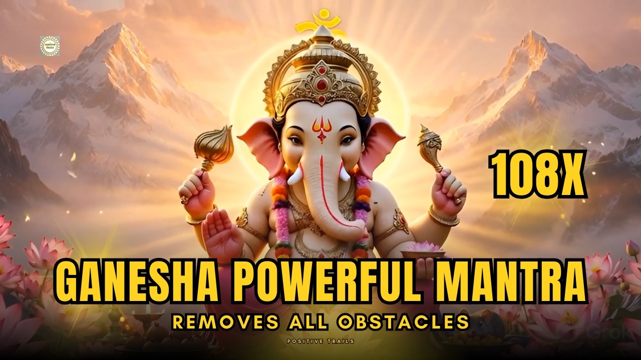 Om Gam Ganapataye Namah 108 Times | Very Powerful Ganesha Mantra to Remove Obstacles