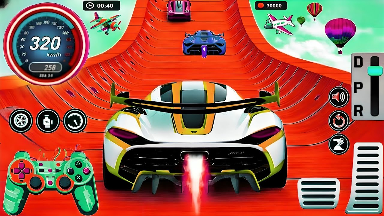 Mega Ramp GT Car Racing Simulator - ImpossibleStunt Car Racing 3D - Android Gameplay #17