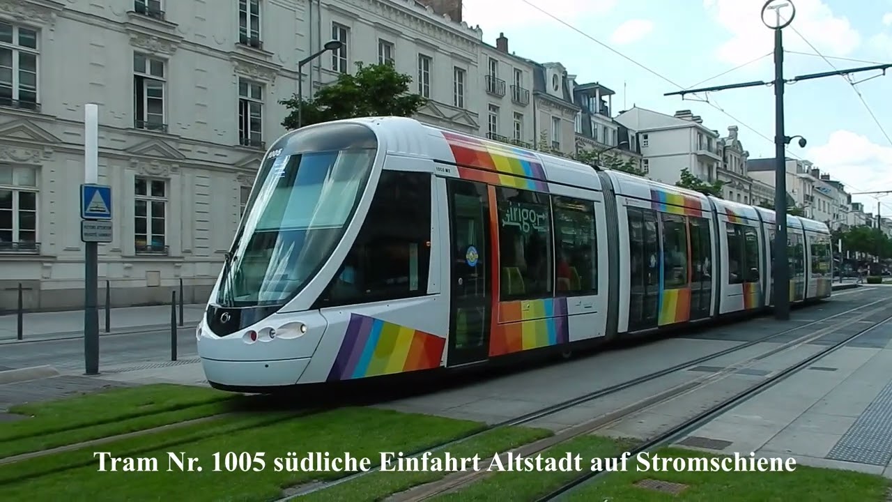 Straßenbahn Tramway Angers Tram Frankreich Metro