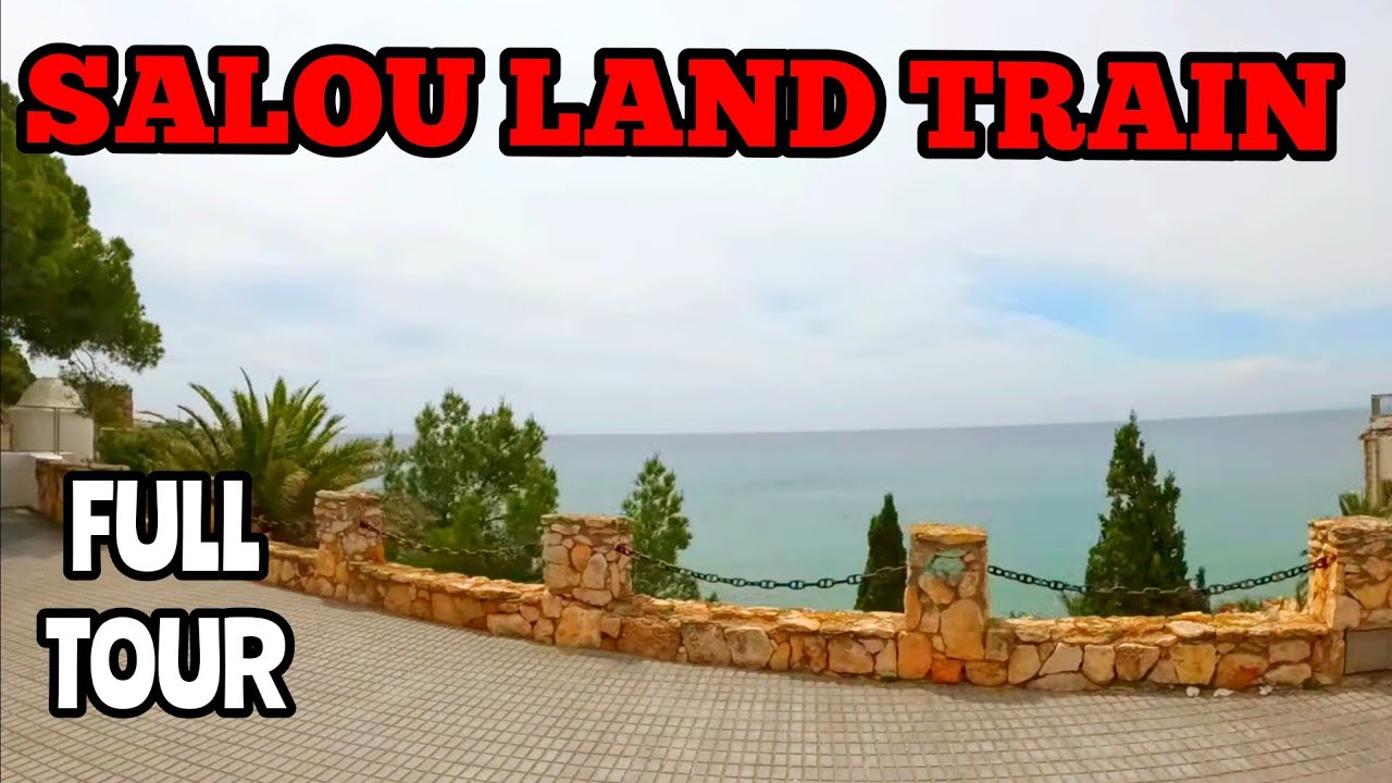 Salou Land Train Red Route FULL TOUR | BEST Tourist Train In Spain