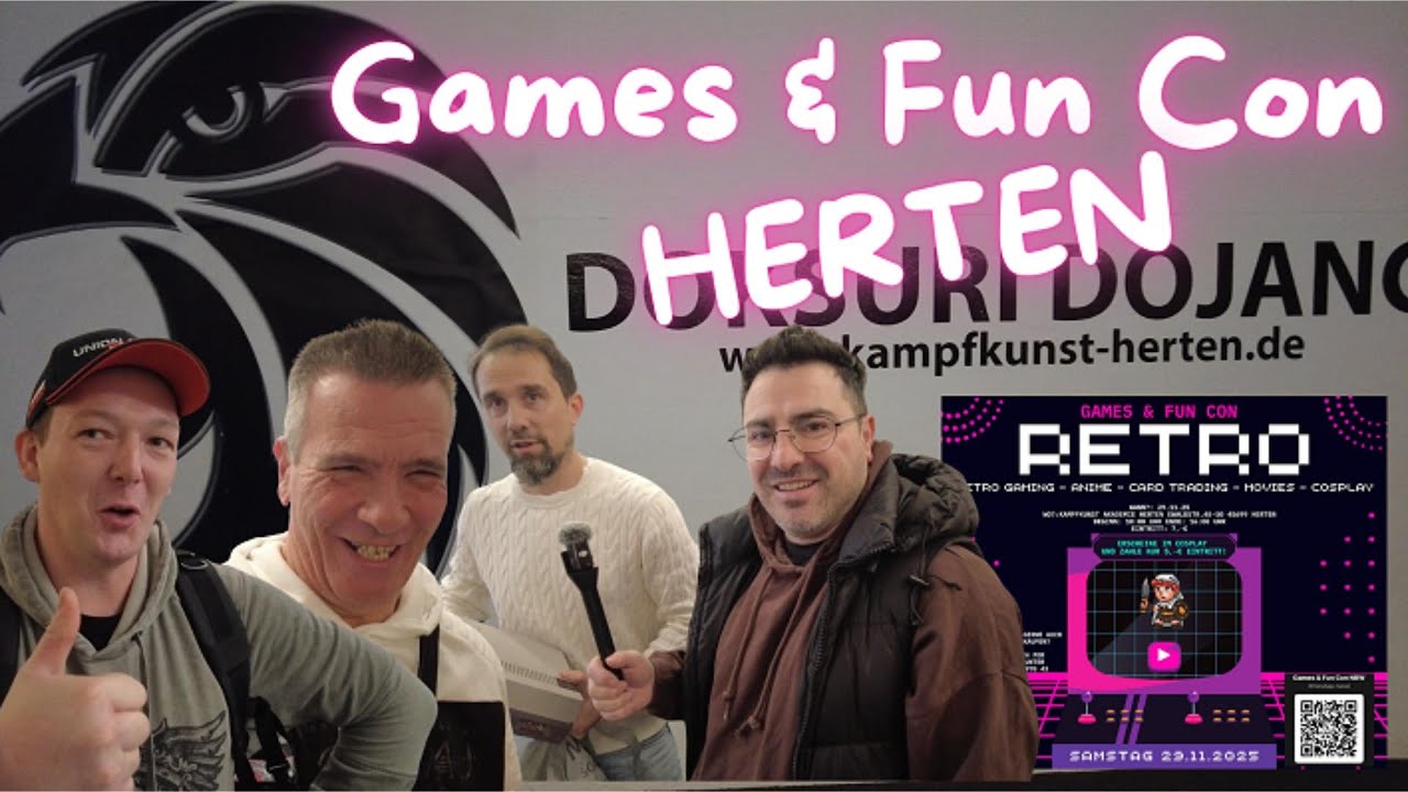 Games & Fun Con Herten - Retrobörse in der Kampfkunstakademie - Viel gesehen - Viele getroffen !
