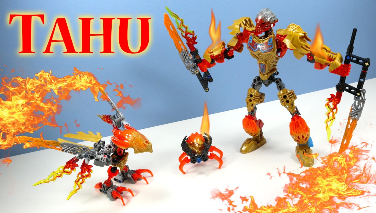 LEGO Bionicle Tahu Uniter of Fire & Ikir Creature 2016 Sets Build Review