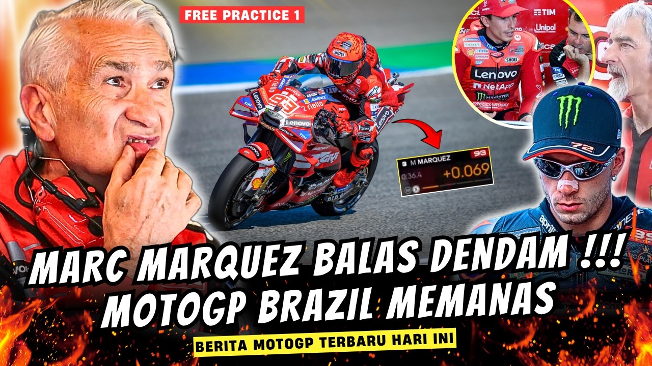 MARQUEZ BALAS BEZZECCHI🔥MOTOGP BRAZIL PANAS‼️😱BERITA MOTOGP HARI INI
