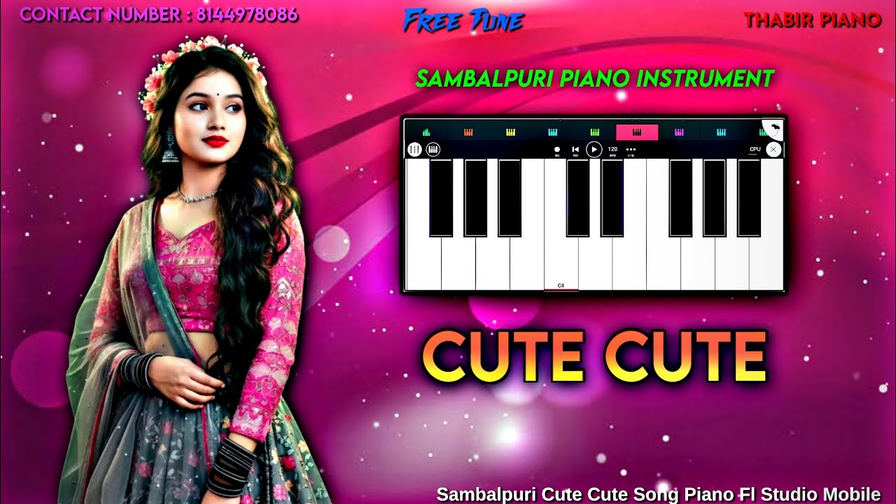 CUTE CUTE SAMBALPURI SONG || MOBILE PIANO 🎹 || SAMBALPURI SONG #video #mobilepiano #sambalpurisong