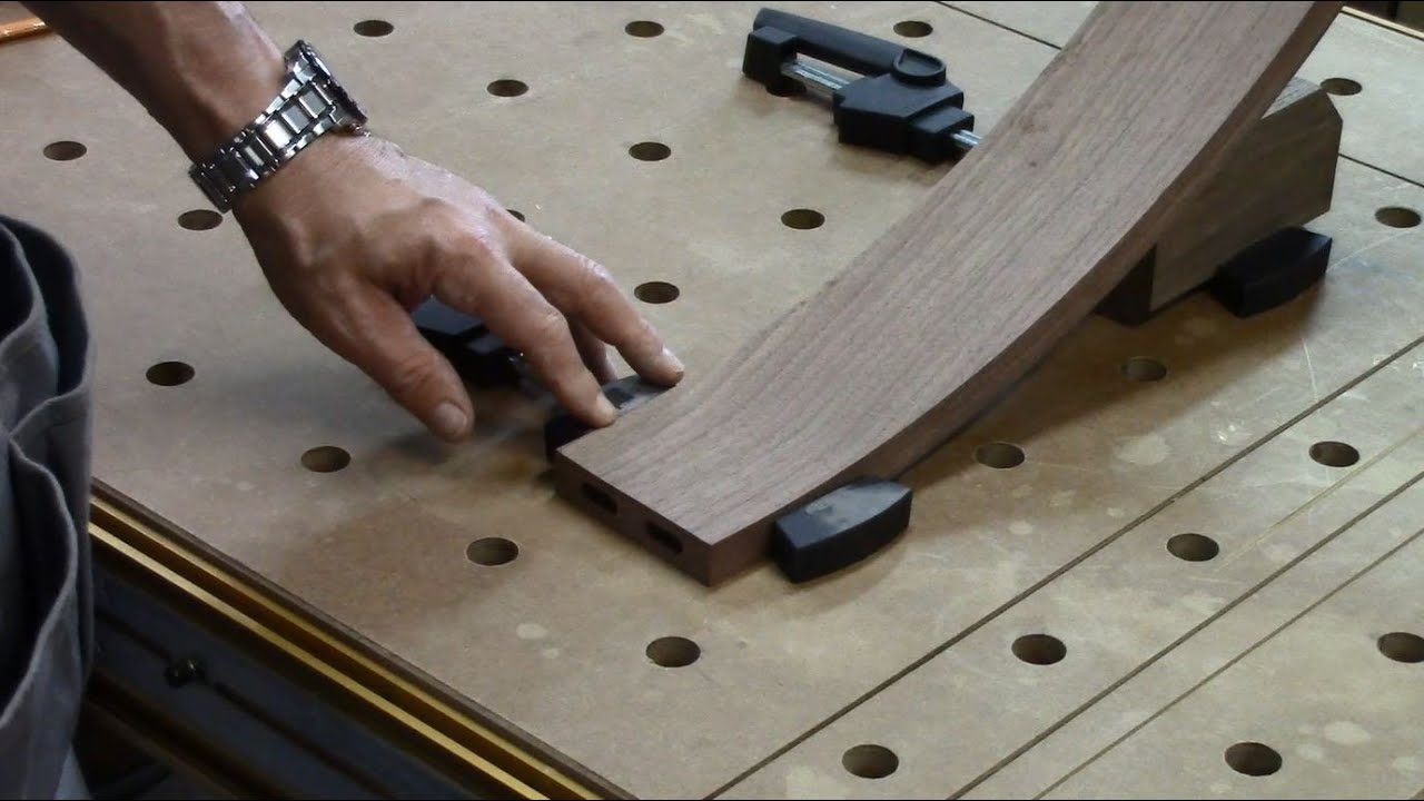 Butterfly Leaf Dining Table 4 - Curved Rail Joinery